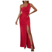 Női ruhák plusz méretű Női kötőfék Ujjatlan szilárd Bodycon Maxi szexi Party Bodycon ruhák Piros S