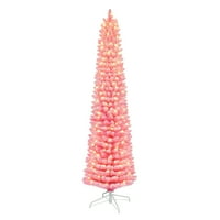6. ft előre megvilágított Flocked divat rózsaszín ceruza fa tippek UL tiszta izzólámpák