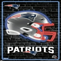 New England Patriots-Neon Sisak Fali Poszter, 22.375 34