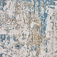 Lindstra gradiens akvarell szőnyeg, világoskék elefántcsont, 7ft - 9in 11 lábú szőnyeg
