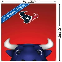 Houston Texans-S. Preston Mascot Toro Fali Poszter, 14.725 22.375