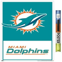 Miami Dolphins - Logo Wall poszter, 22.375 34