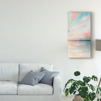 Védjegy Szépművészet 'Sea Sunset Triptych III' Canvas Art készítette Grace Popp