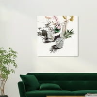 Wynwood Studio Canvas Plant váza Verse II Virág- és Botanikus Flújú Fallművészet Vászon nyomtatott fehér 30x30
