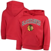 Ifjúsági piros chicago blackhawks csapat logó pulóver kapucnis pulóver