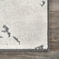 Nuloom Blaire texturált rácsos beltéri kültéri szőnyeg, 6' 7 9', szürke