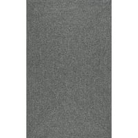 Nuloom Wynn fonott beltéri kültéri szőnyeg, 5' 8', faszén