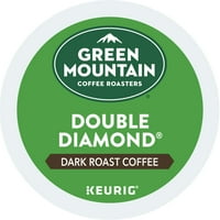 Zöld hegyi kávé dupla gyémánt K-csésze hüvely, sötét sült, Gróf Keurig sörfőzők