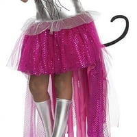 Monster High Catty Noir Rózsaszín paróka lányok jelmez tartozék Frights Kamera akció Rubie