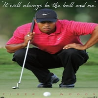 Tiger Woods-a labda & Me fali poszter Pushpins, 22.375 34