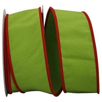 Papír Karácsonyi Lime Zöld Poliészter Design Szalag, 180 4