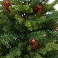 Szinte természetes 5 'FIR mesterséges karácsonyfa ültetvényen, előzetes lámpákkal
