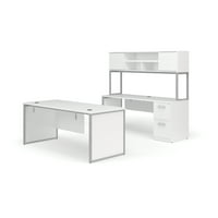 Fulcrum sorozat irodai bútorkészlet, 72 asztali íróasztal, 72 credenza, oldalsó 2-rajzoló szekrény, kunyhó, szerénység