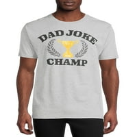 Apák napja Apa Joke Champ férfi és nagy férfi grafikus póló